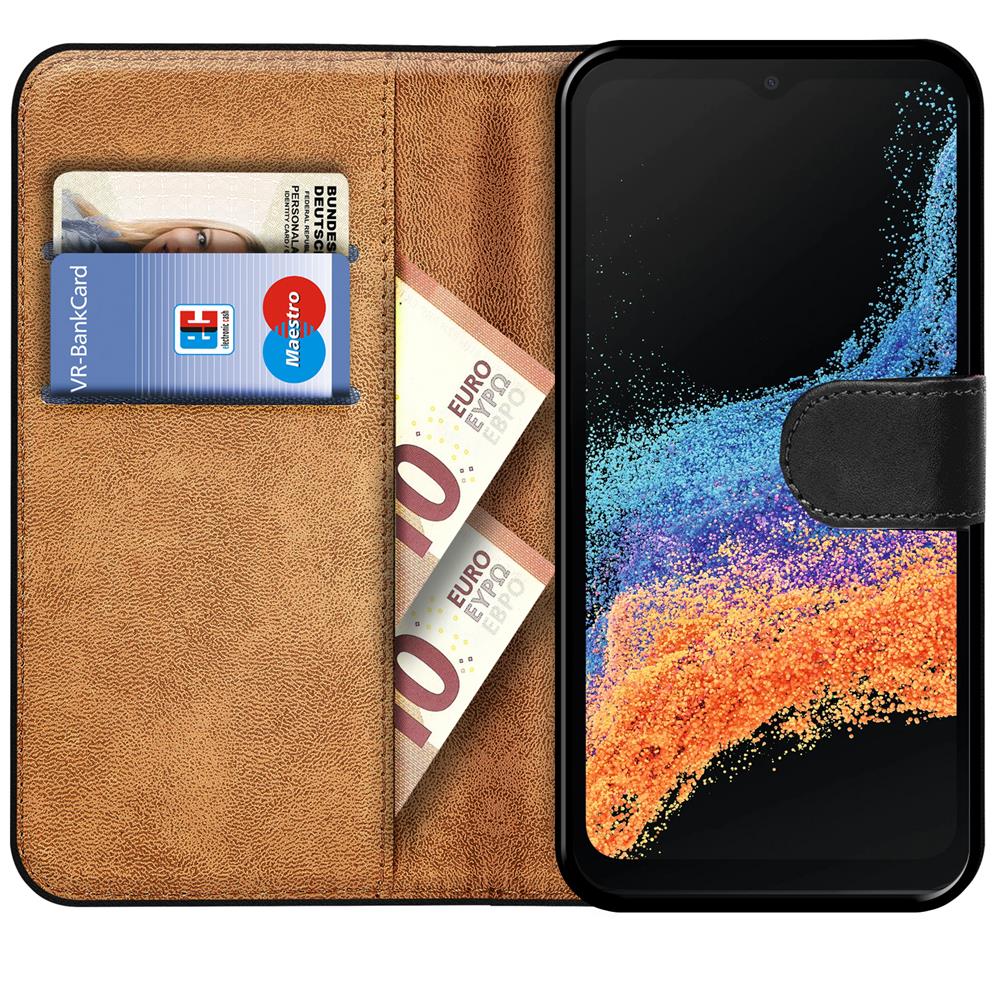 Basic Wallet für Samsung Galaxy XCover 6 Pro in Schwarz