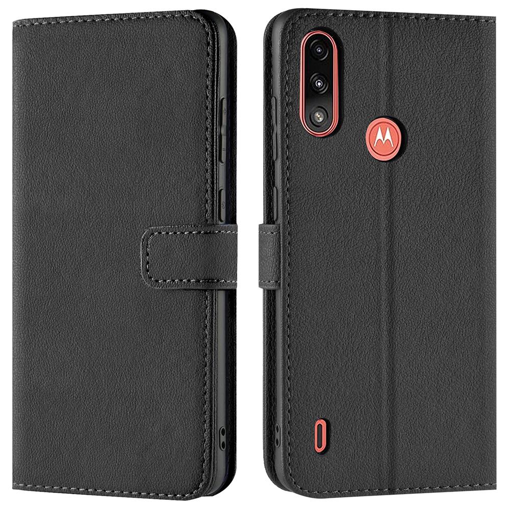 Basic Wallet für Motorola Moto E7 Power in Schwarz