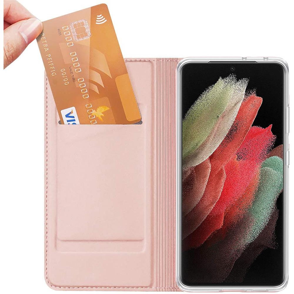Electroplated Flip für Samsung Galaxy S23 Ultra in Rosegold