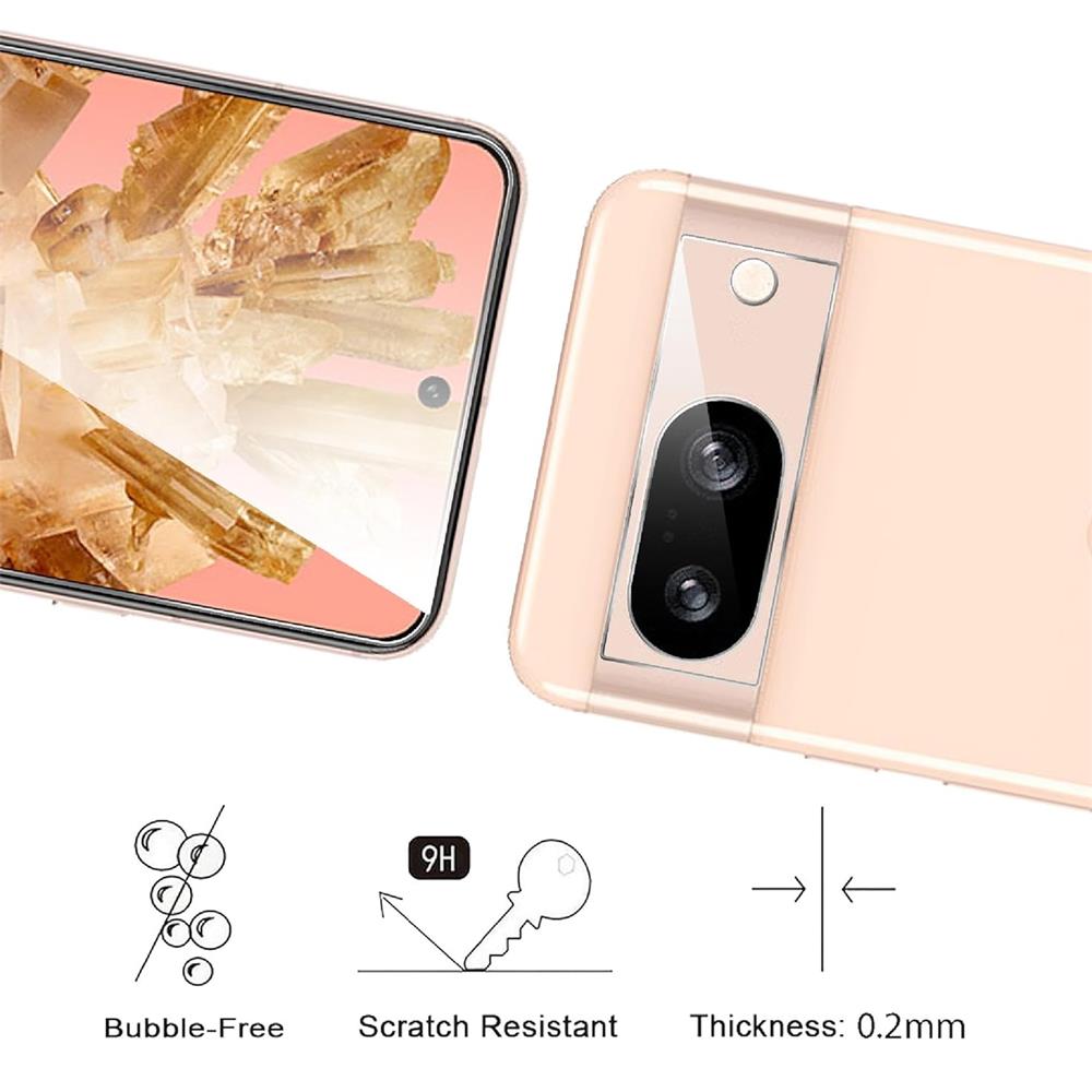 4in1 Glas Set für Google Pixel 8a