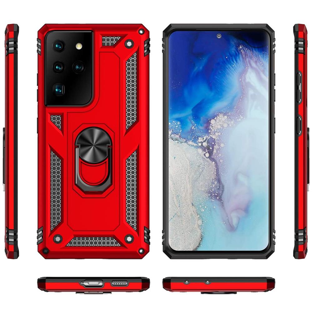 Army Case für Samsung Galaxy S21 Ultra in Rot