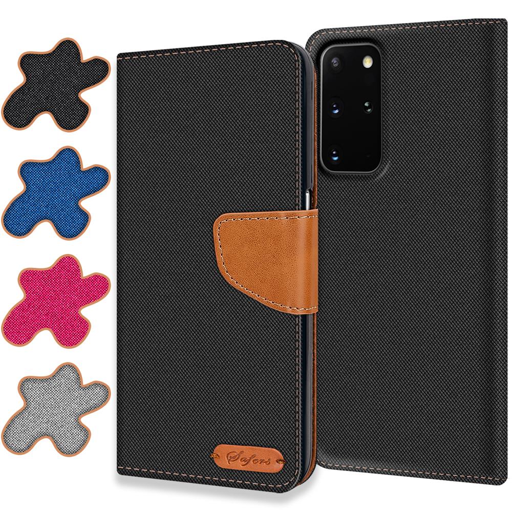 Textil Wallet für Samsung Galaxy S20 Plus