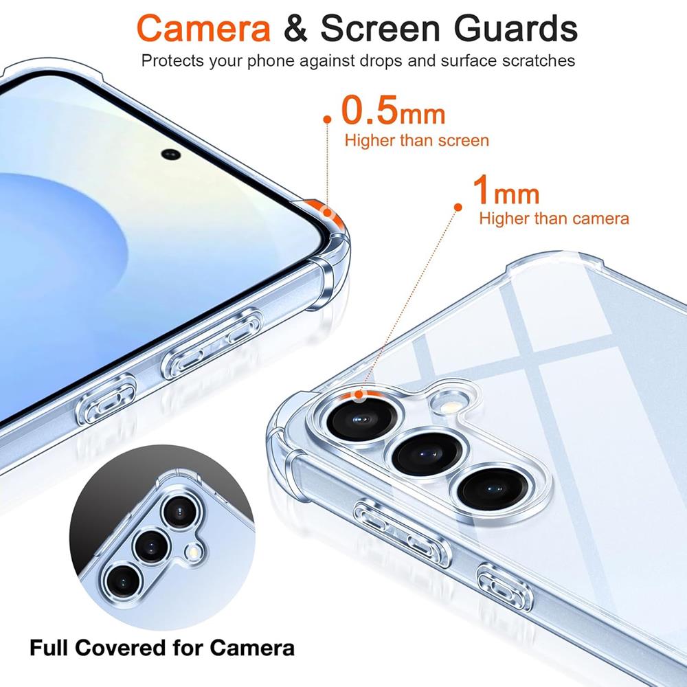 Rugged TPU für Samsung Galaxy S25 Plus in Transparent