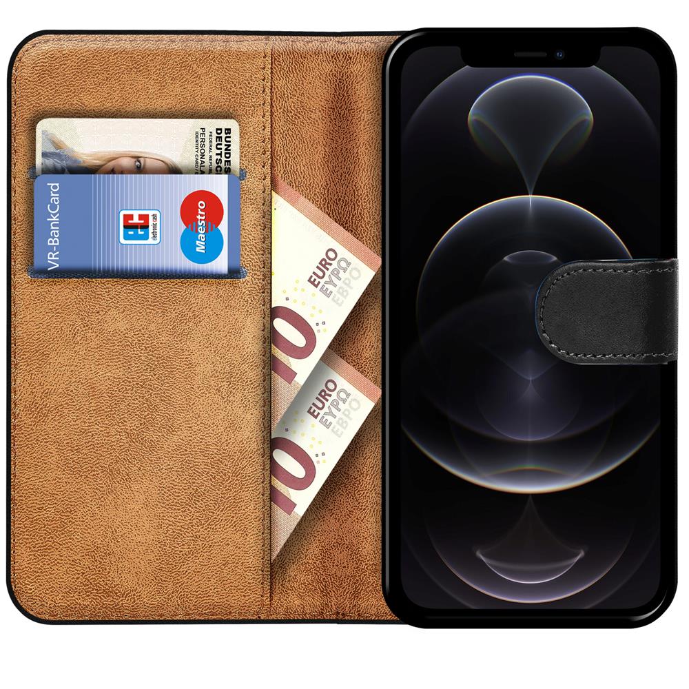 Basic Wallet für Apple iPhone 12 Pro Max in Schwarz