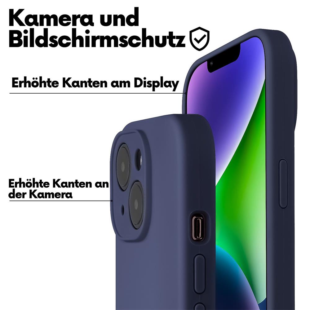 Connect Case Colour inkl. Kette für Apple iPhone 15 Plus in Blau