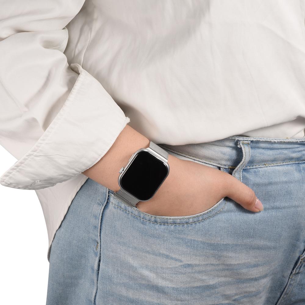 Milanese Edelstahlarmband Apple Watch 1-11/SE1-3/Ultra1-3 - 42/44/45/49mm in Champagner - Universal