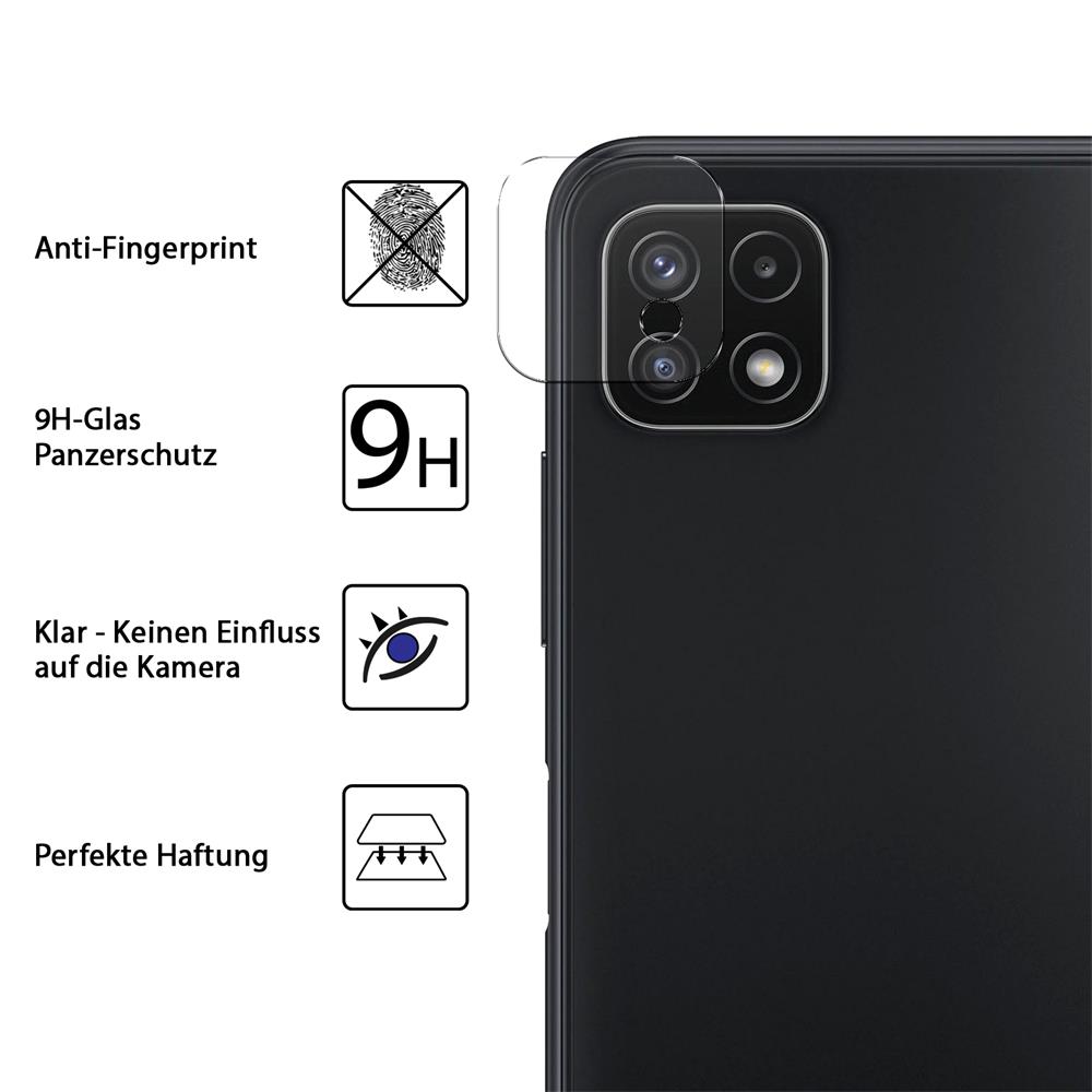 4in1 Glas Set für Samsung Galaxy A22 5G