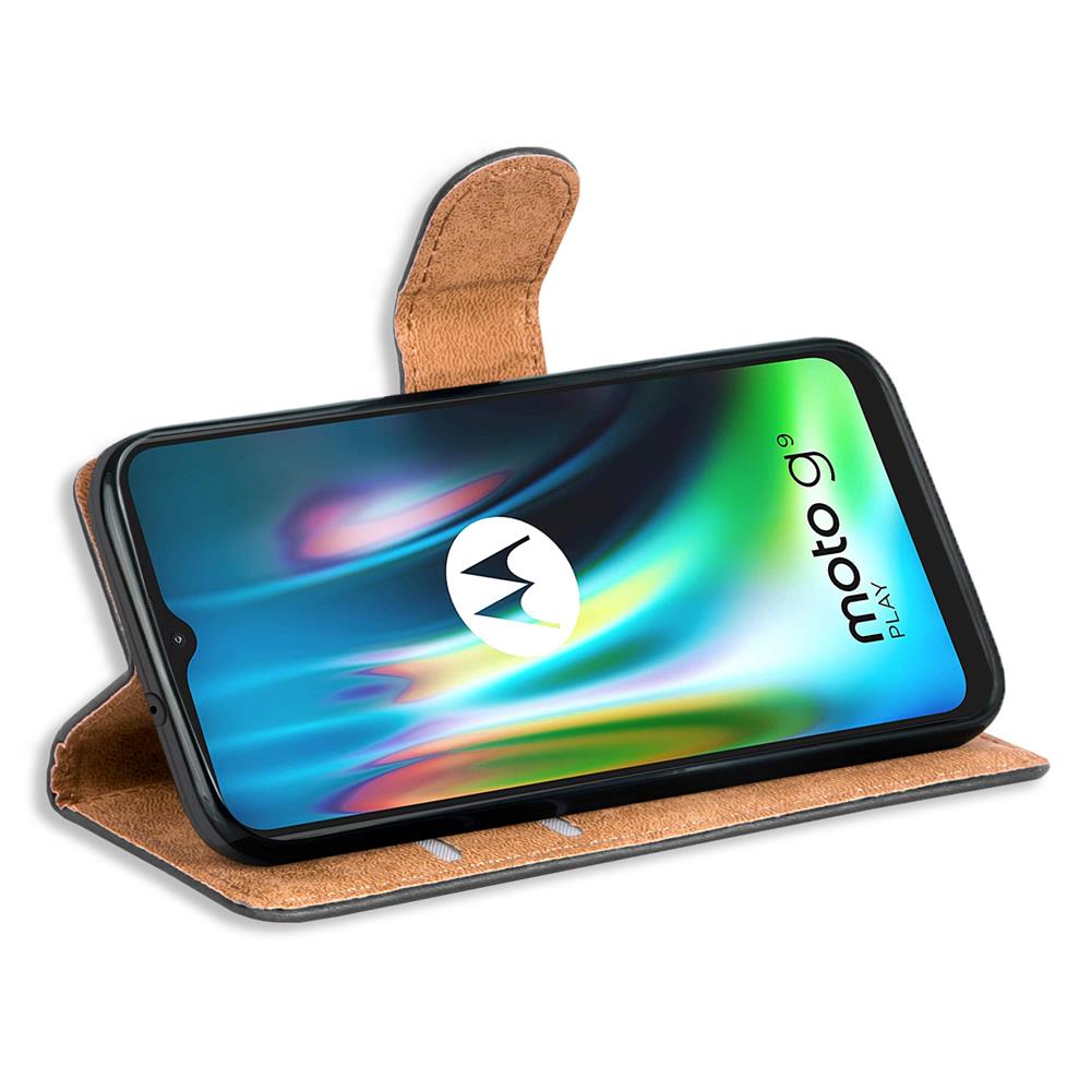 Basic Wallet für Motorola Moto G9 Play in Schwarz