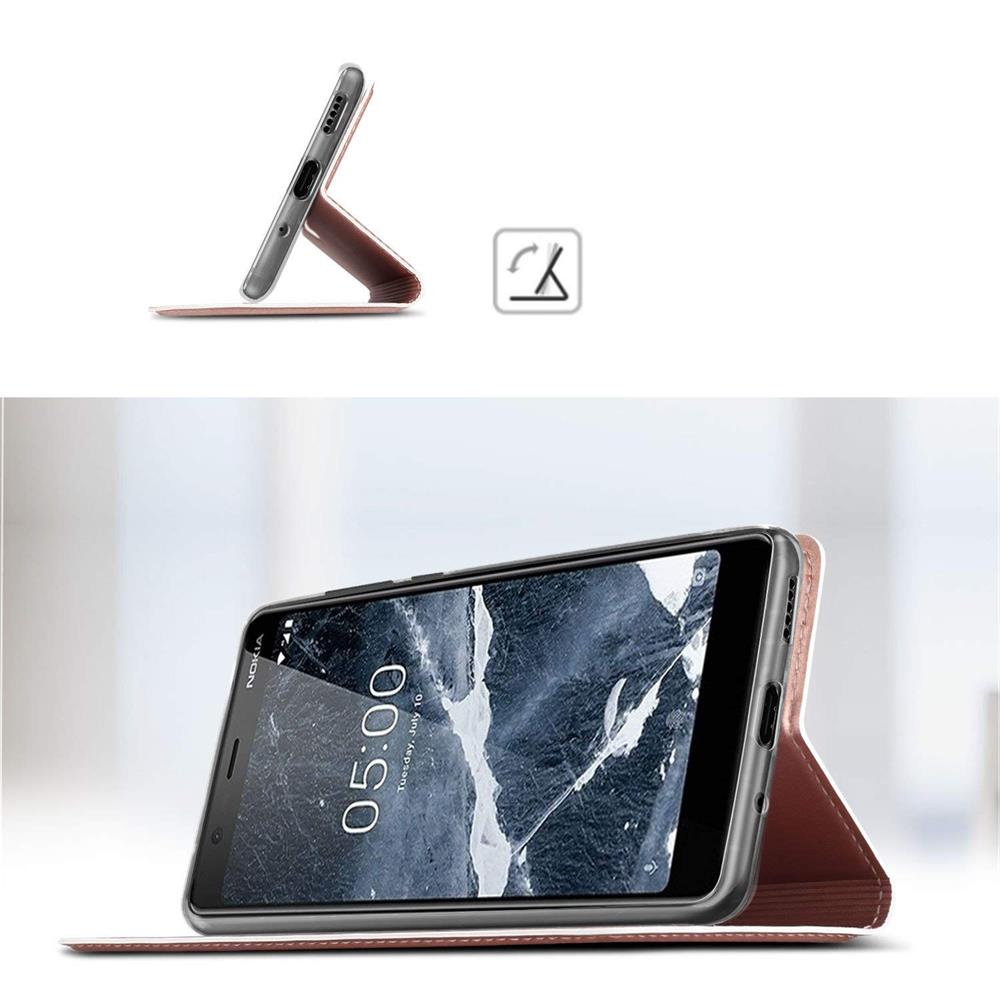 Electroplated Flip für Nokia 5.1 in Rosegold