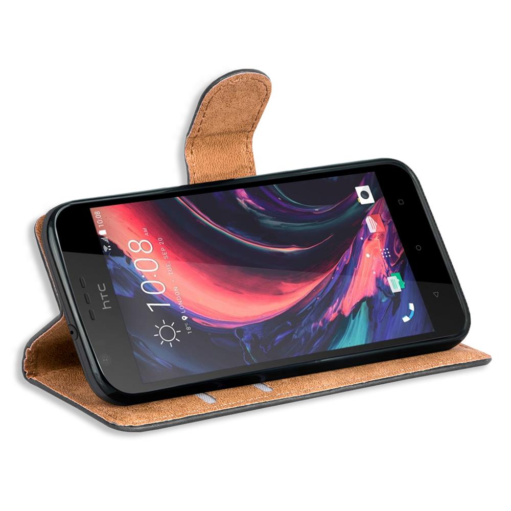 Basic Wallet für HTC Desire 10 Lifestyle in Schwarz