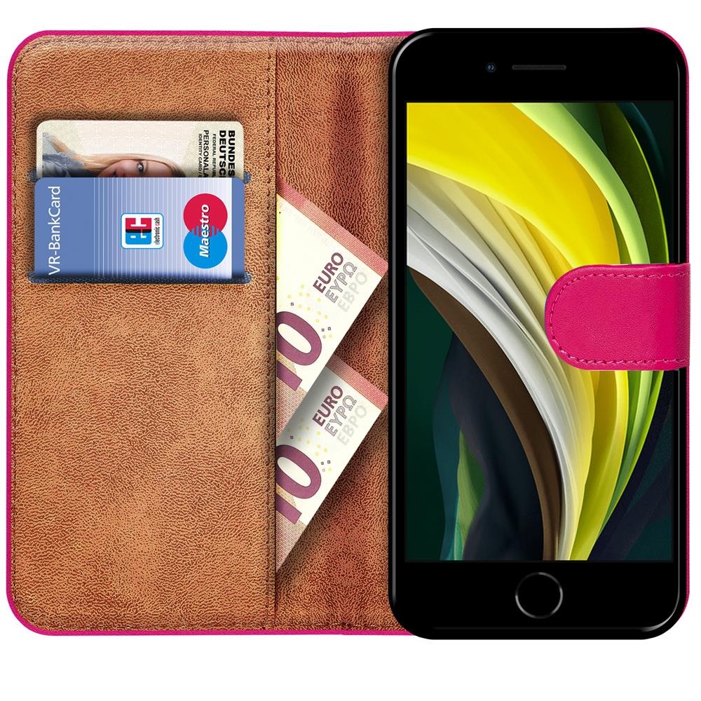 Basic Wallet für Apple iPhone 7 / 8 / SE 2 in Pink