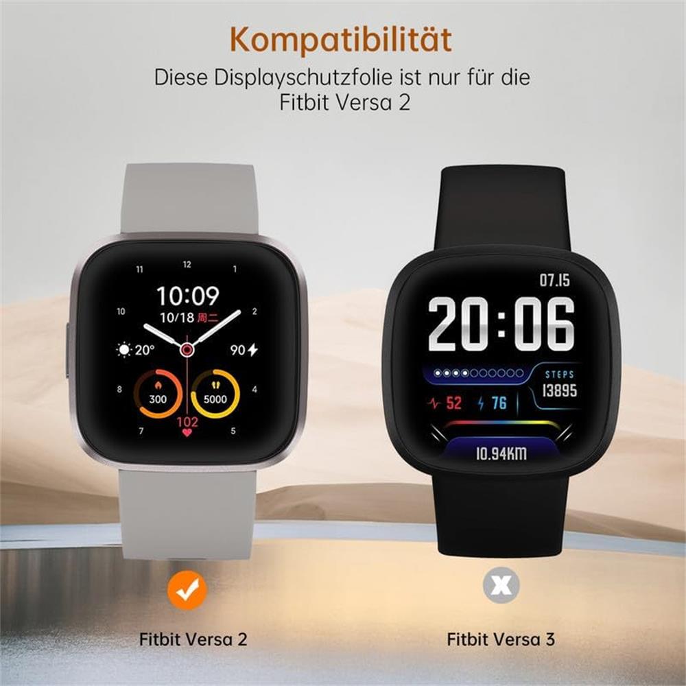 Clear Schutzfolie für Fitbit Versa / 2 im 6er Pack