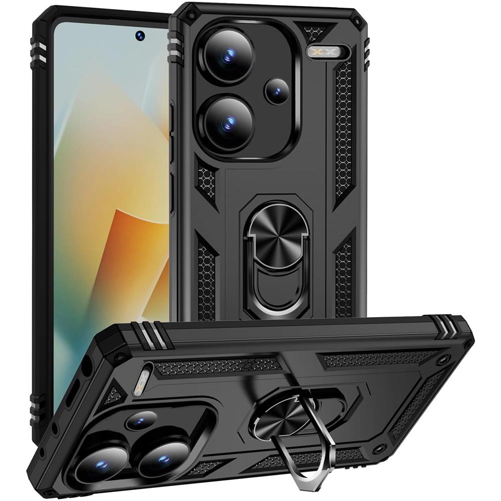 Army Case für Xiaomi Redmi Note 13 Pro Plus 5G in Schwarz