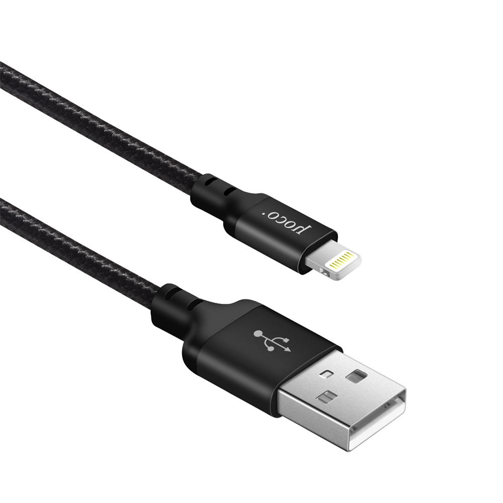 Hoco USB Kabel - X14 Lightning - 2M in Schwarz