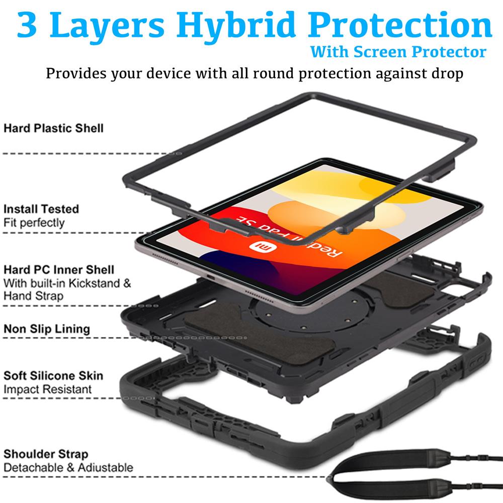 Armor Case für Redmi Pad SE in Schwarz