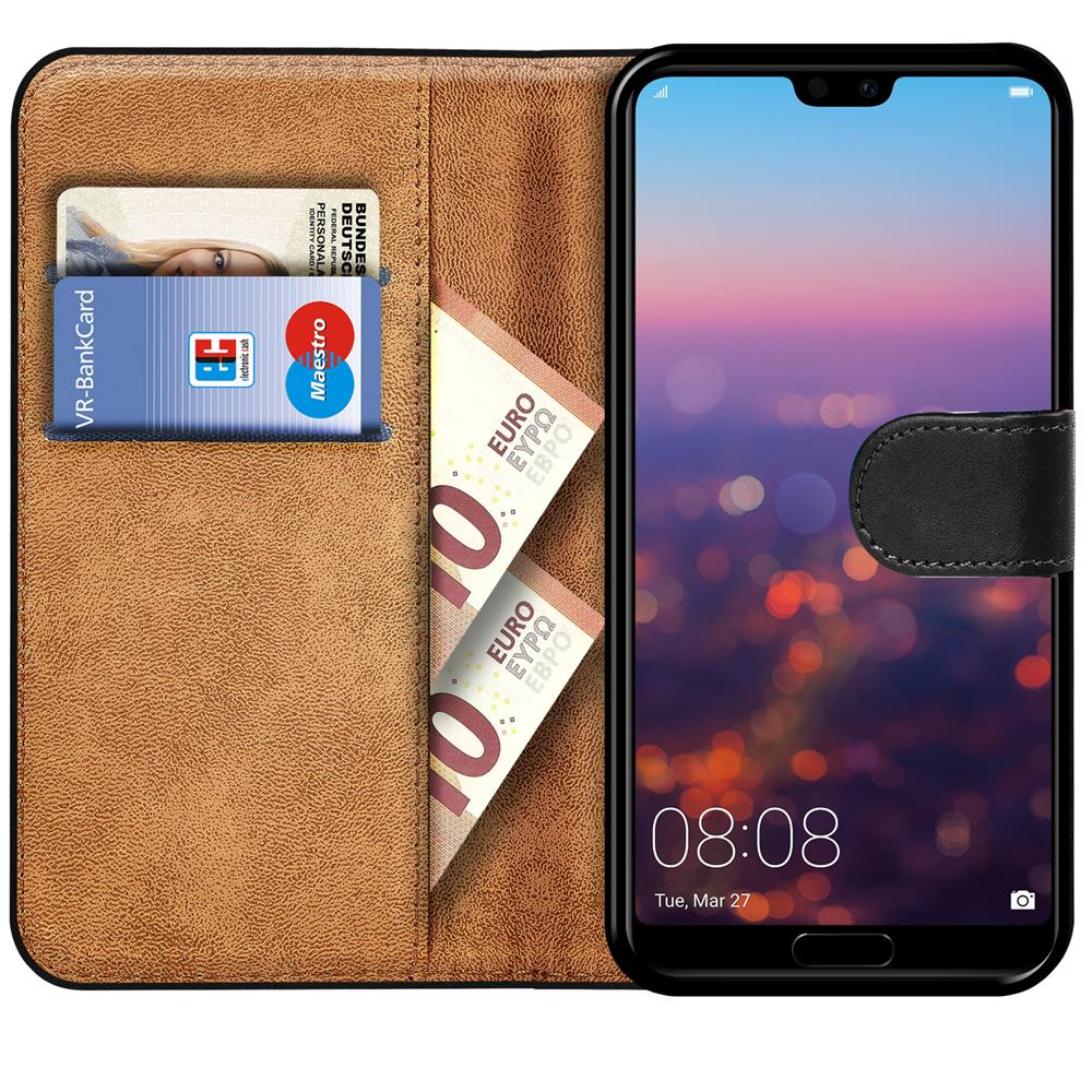 Basic Wallet für Huawei P20 Pro in Schwarz