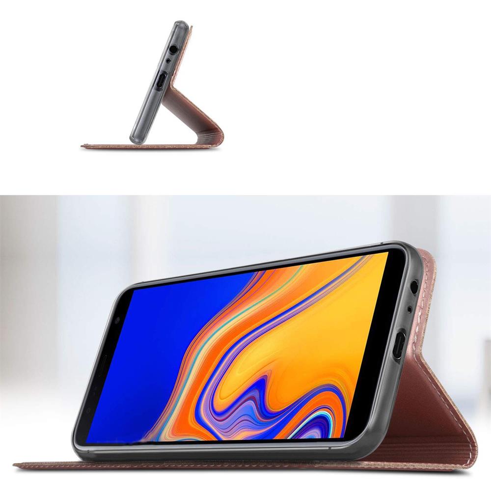 Electroplated Flip für Samsung Galaxy J6 Plus in Rosegold