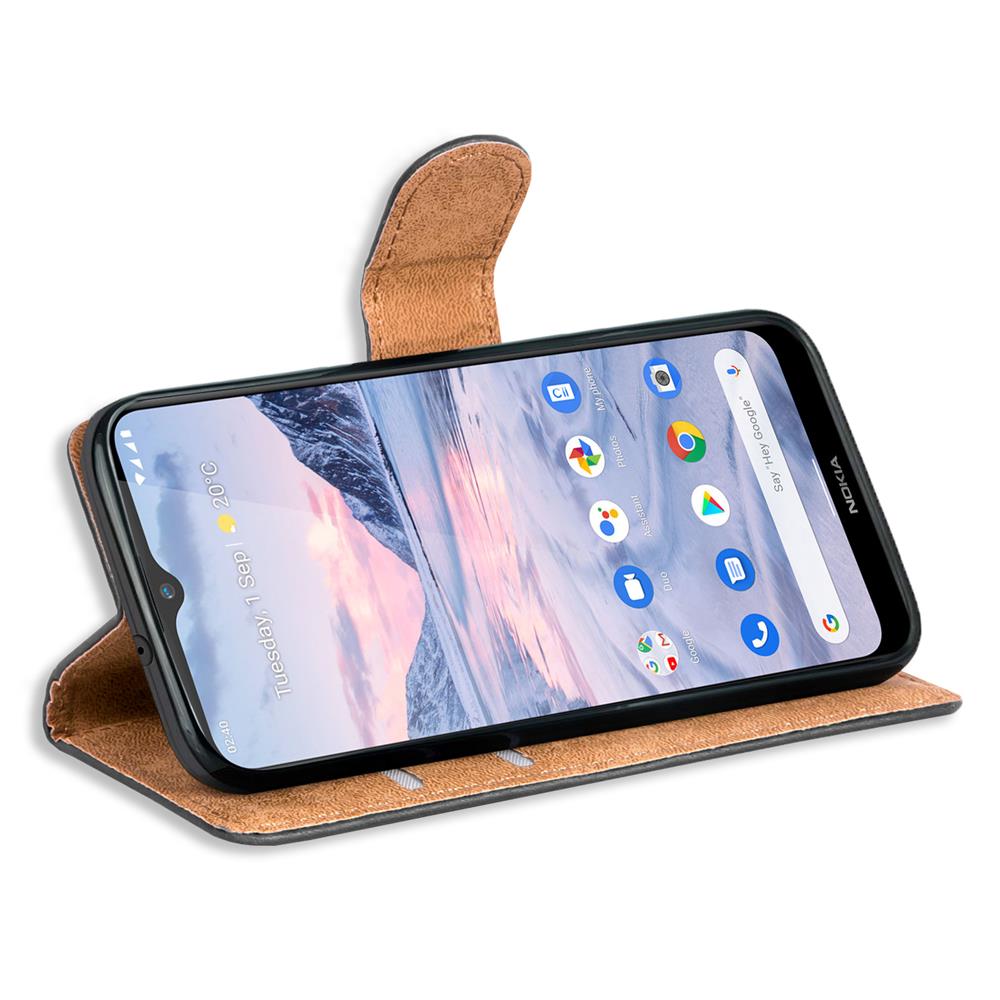 Basic Wallet für Nokia 2.4 in Schwarz