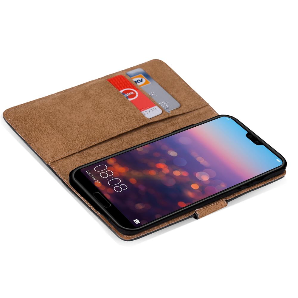Basic Wallet für Huawei P20 Pro in Schwarz
