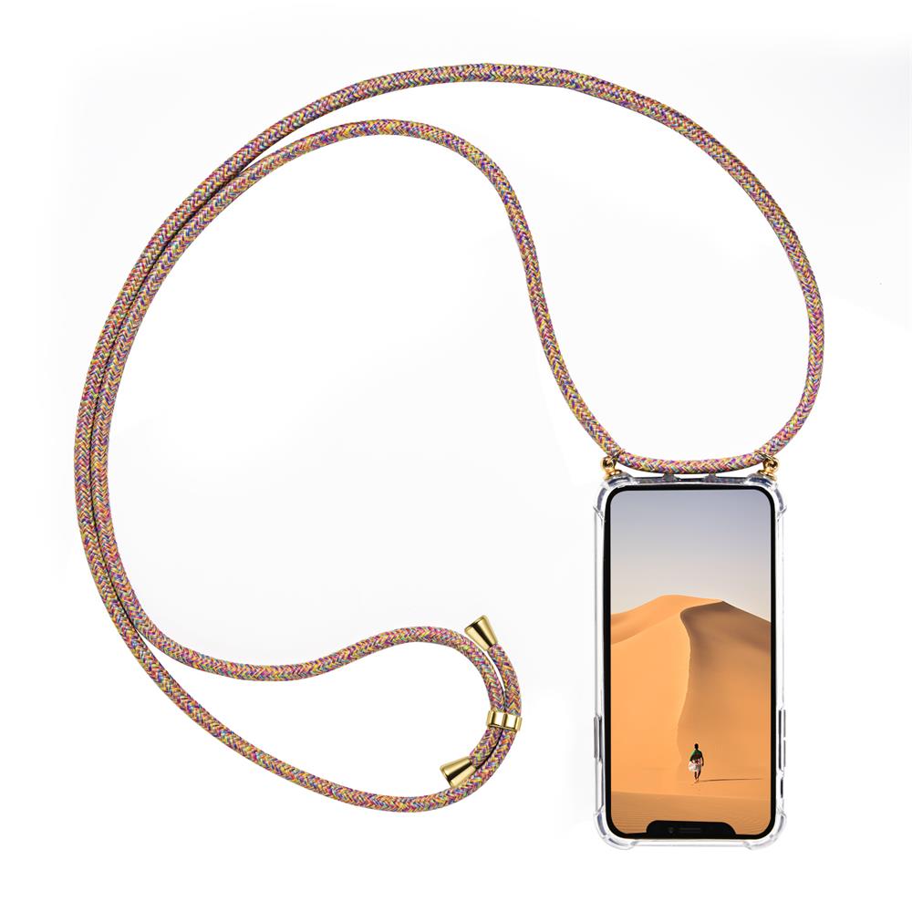 Connect Case für Samsung Galaxy S9 Plus in Gold, Kette in Rainbow