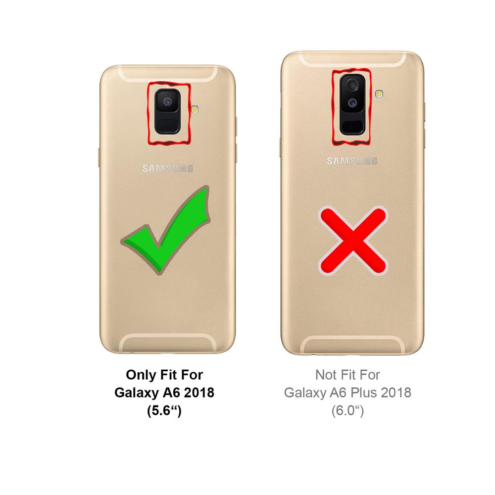Electroplated Flip für Samsung Galaxy A6 in Blau