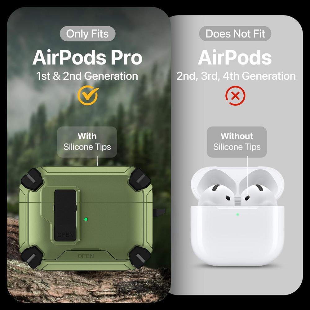 AirPods Defender für AirPods Pro / Pro 2 in Army Grün