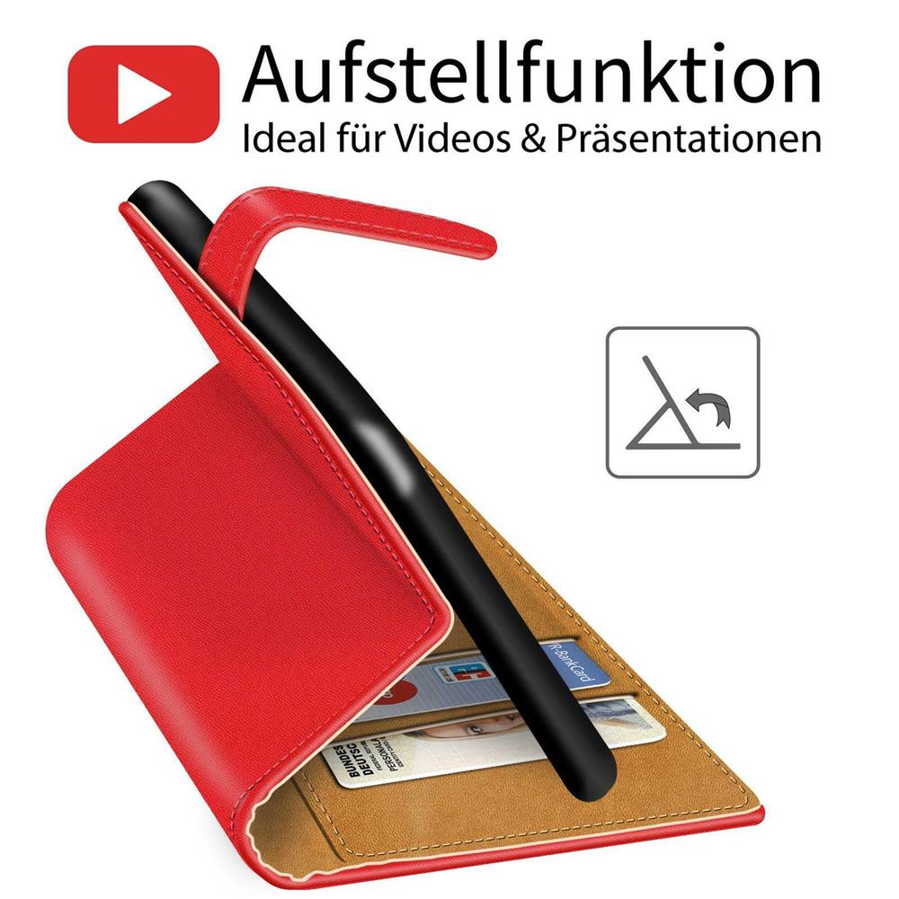 Basic Wallet für Samsung Galaxy S24 Plus in Rot
