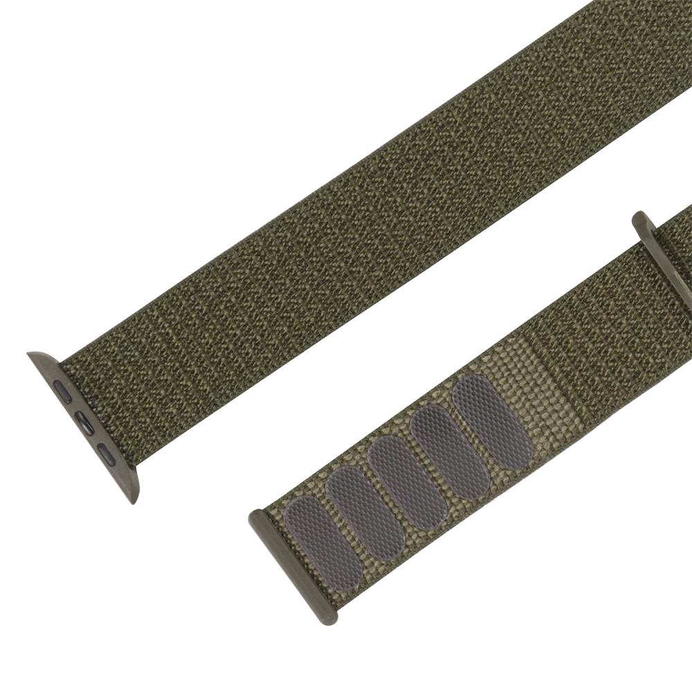 Fitnessarmband Nylon für Apple Watch 1-9 - 42/44/45 in Dunkelgrün