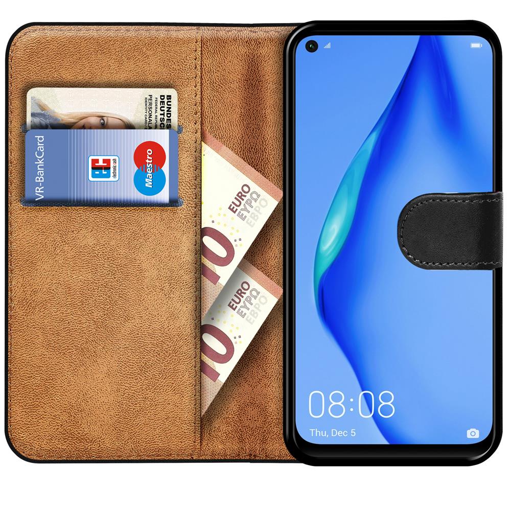 Basic Wallet für Huawei P40 Lite in Schwarz