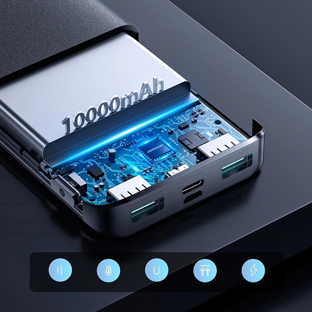 Power Bank - Joyroom - JR-QP191 - 10000 mAh in Schwarz