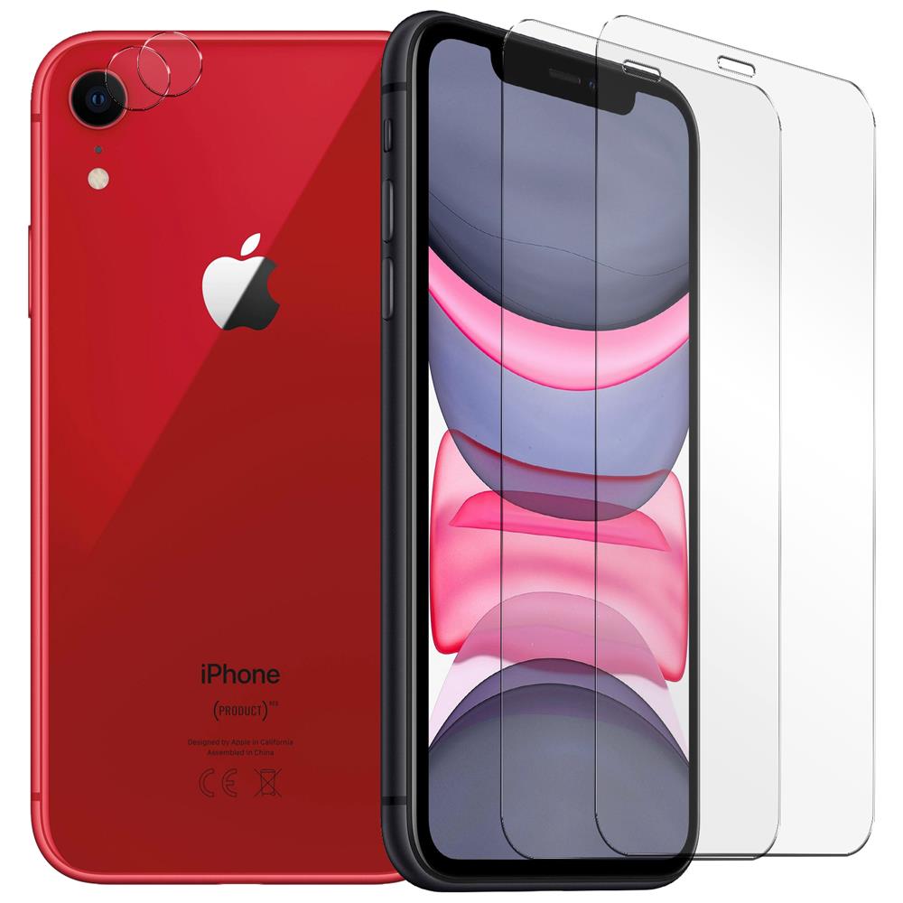 4in1 Glas Set für Apple iPhone XR