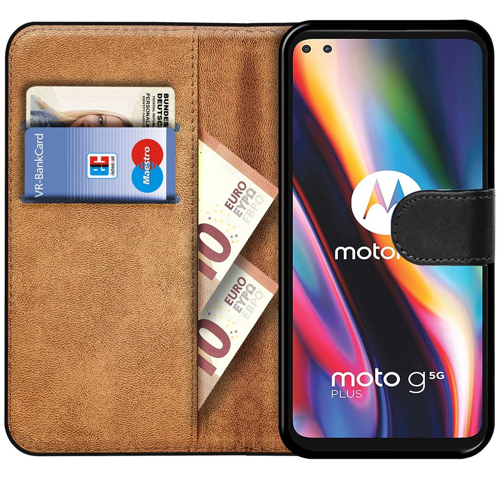 Basic Wallet für Motorola Moto G 5G Plus in Schwarz