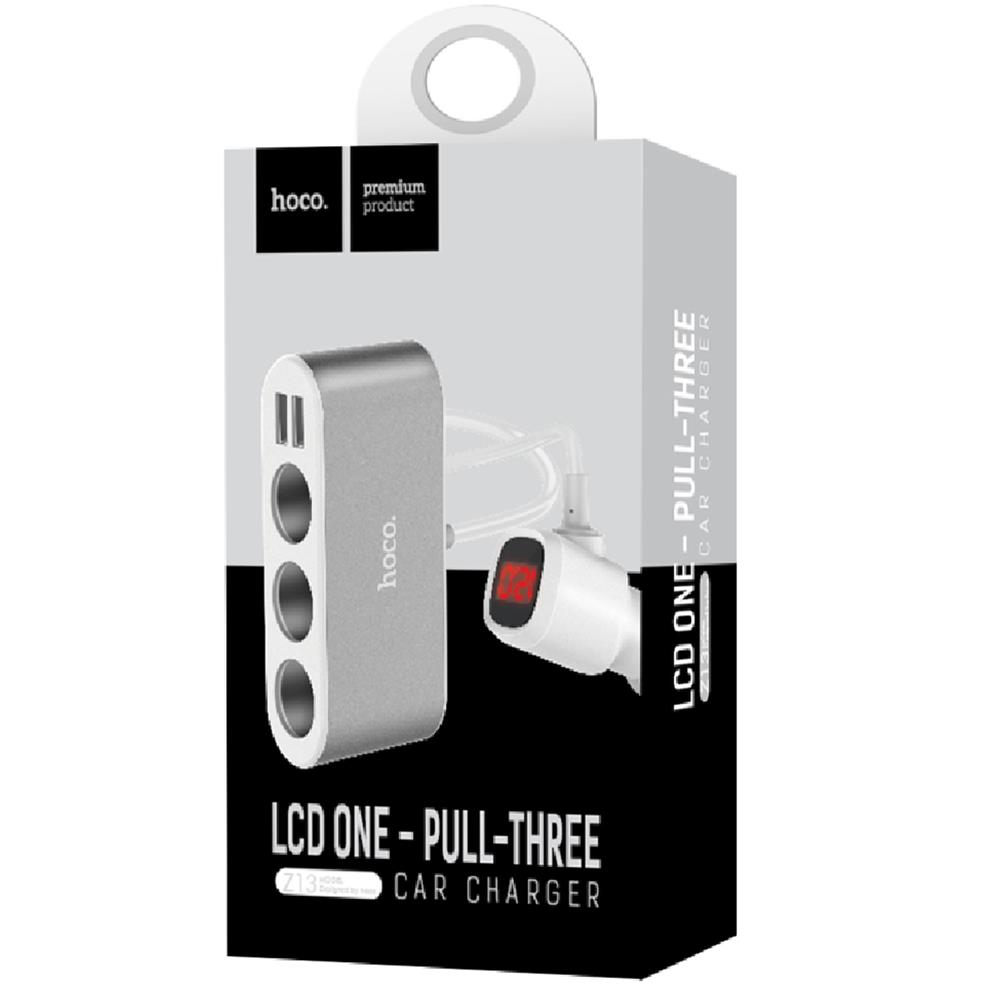 KFZ-Versorgungsverteiler Hoco - LCD Z13 in Silber