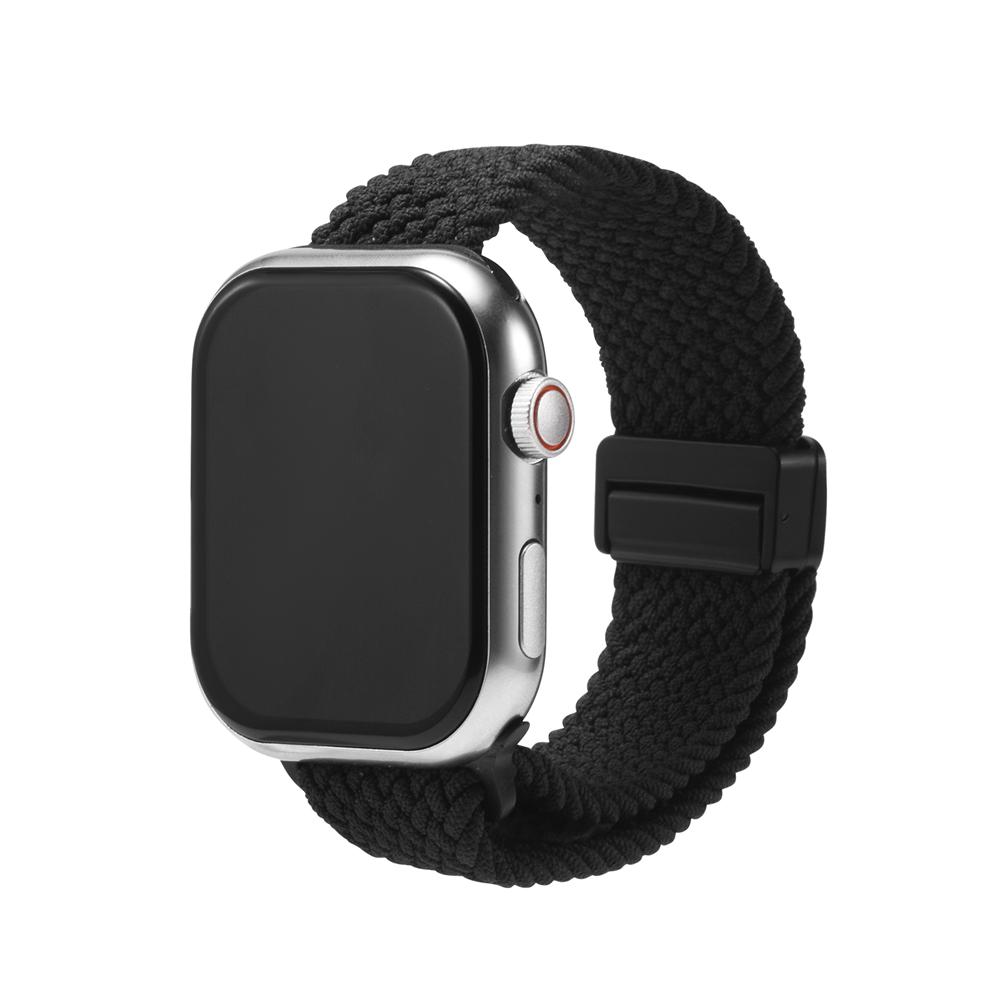Loop Nylonarmband für Apple Watch 1-11/SE1-3/Ultra1-3 - 42/44/45/49mm in Anthrazitgrau - Universal
