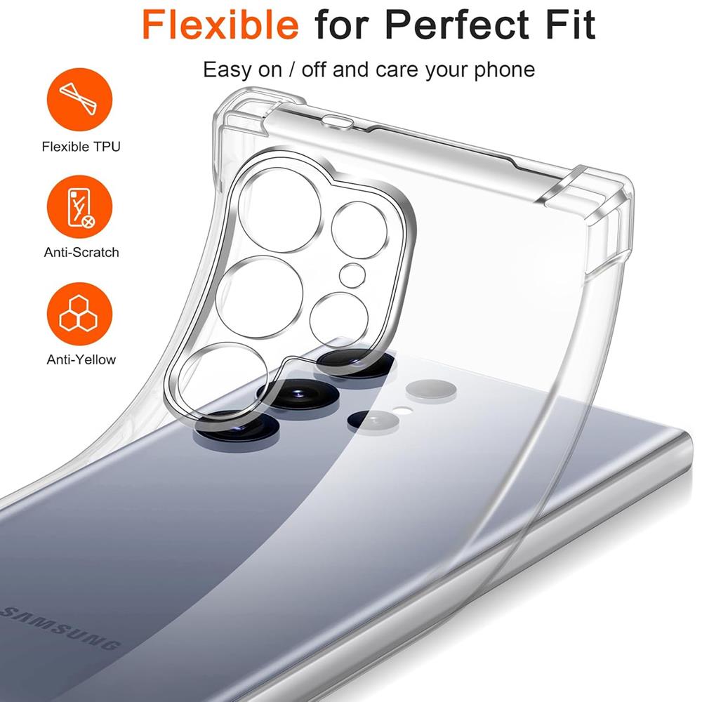 Rugged TPU für Samsung Galaxy S25 Ultra in Transparent