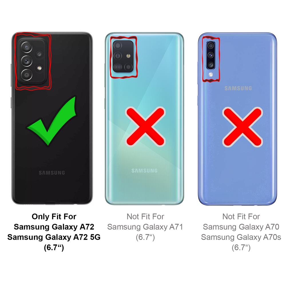 Rugged TPU für Samsung Galaxy A72 in Transparent
