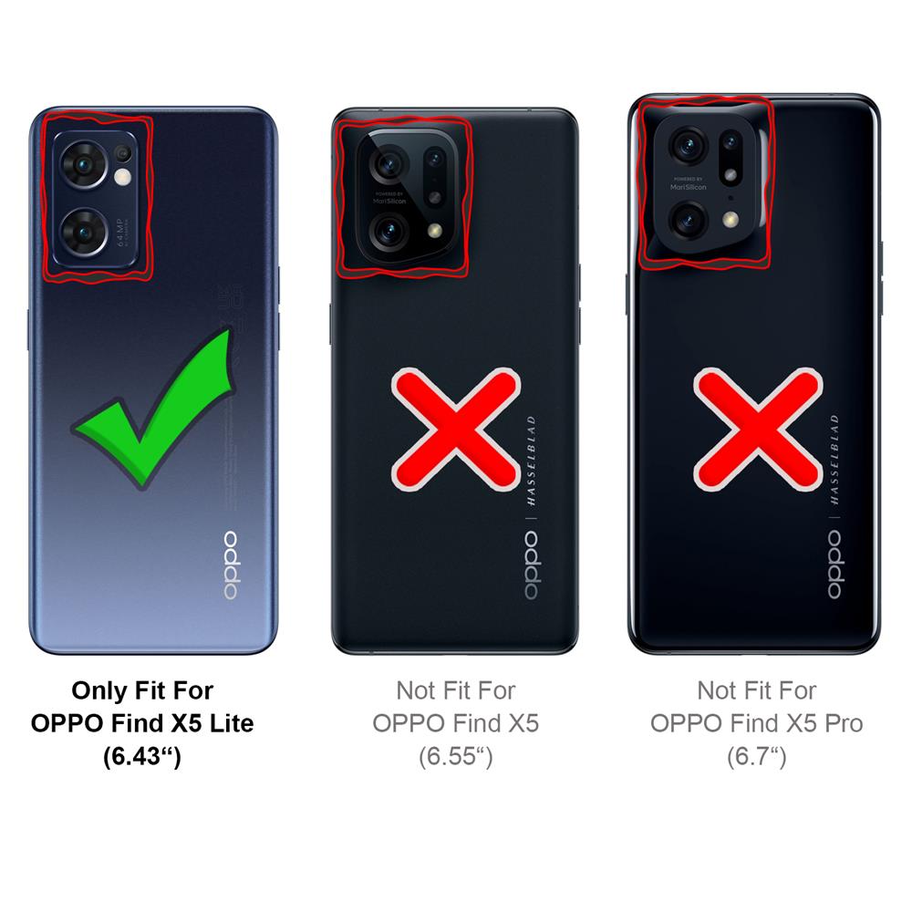 Basic Wallet für OPPO Find X5 Lite in Schwarz