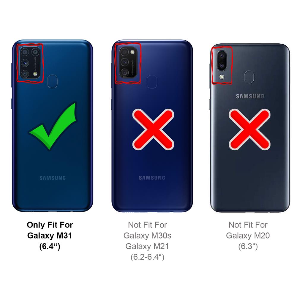 Magnetic Case für Samsung Galaxy M31 in Schwarz
