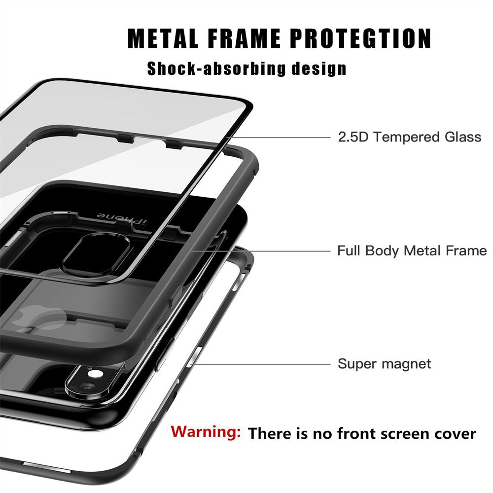 Magnetic Case für Apple iPhone 12 Pro Max in Schwarz