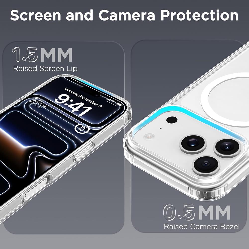 Magsafe TPU Case für Apple iPhone 17 Pro Max in Transparent