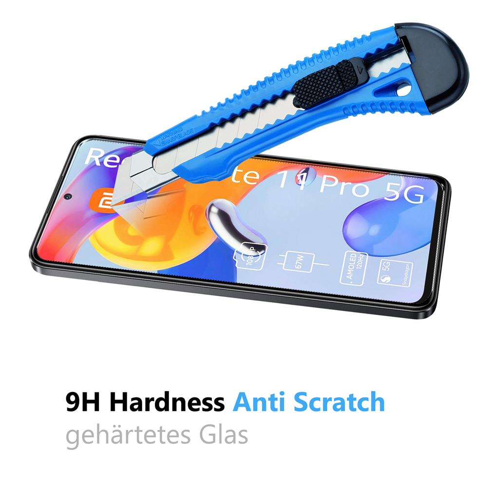 4in1 Glas Set für Xiaomi Redmi Note 11 Pro / 5G