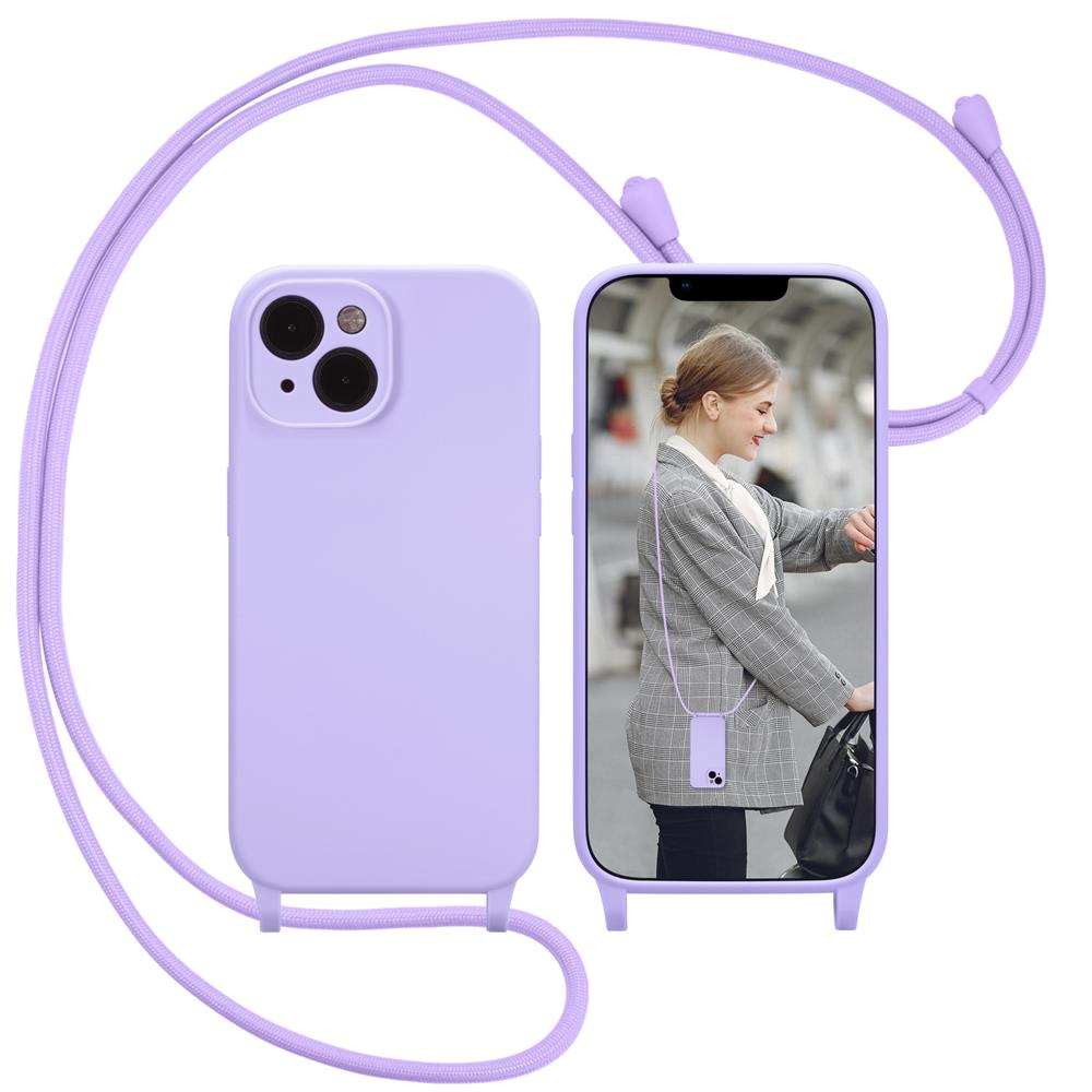 Connect Case Colour inkl. Kette für Apple iPhone 14 in Lila