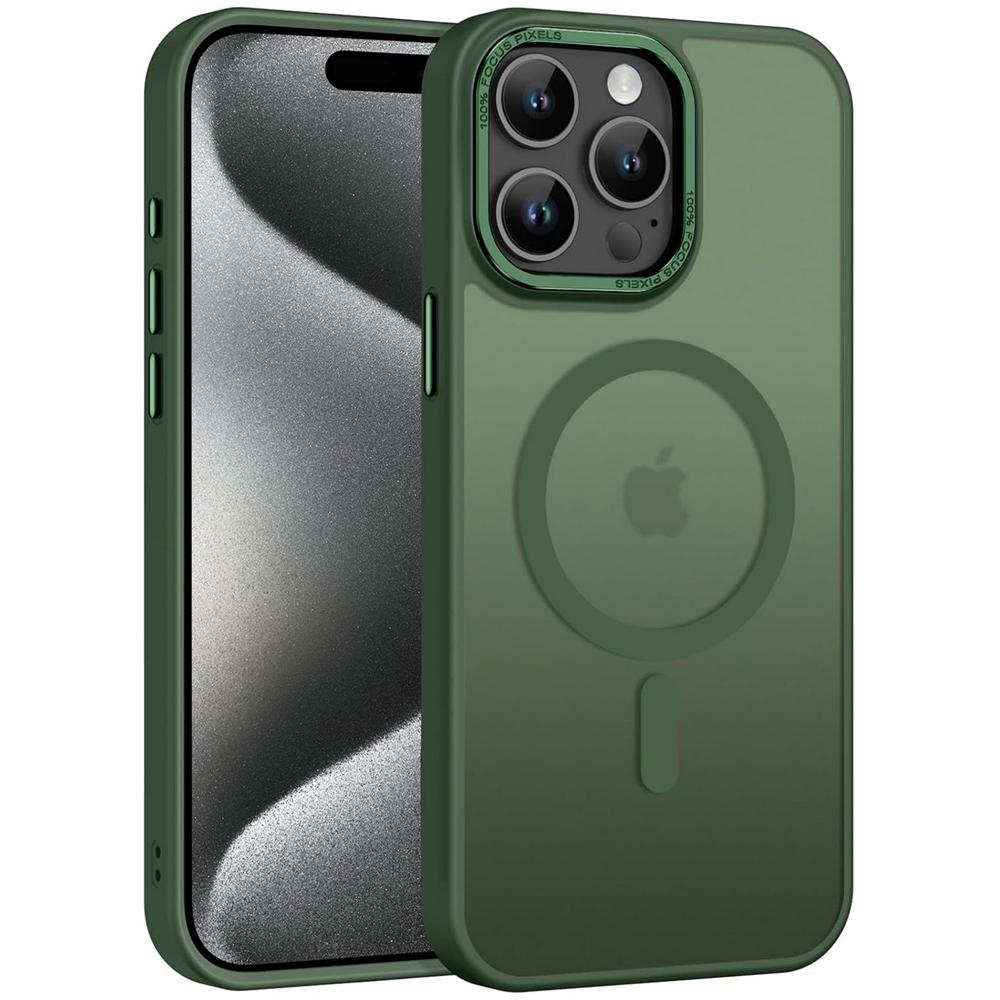 Frame Case für Apple iPhone 15 Pro Max in Grün