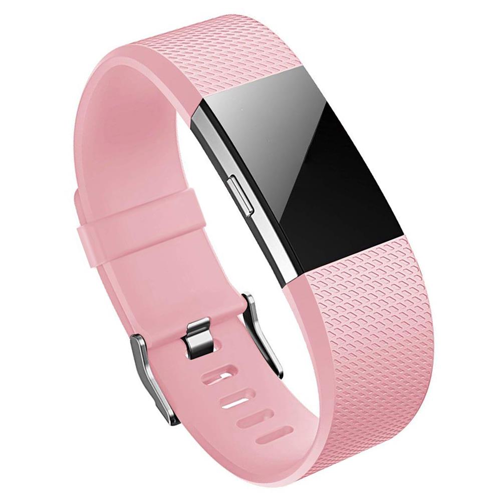 Fitnessarmband TPU für Fitbit Charge 2 - Größe S in Rosa