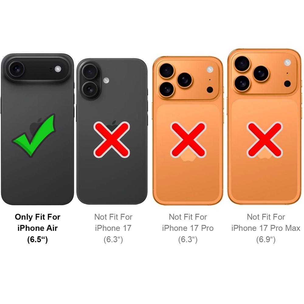 Card Case für Apple iPhone Air (2025) in Schwarz