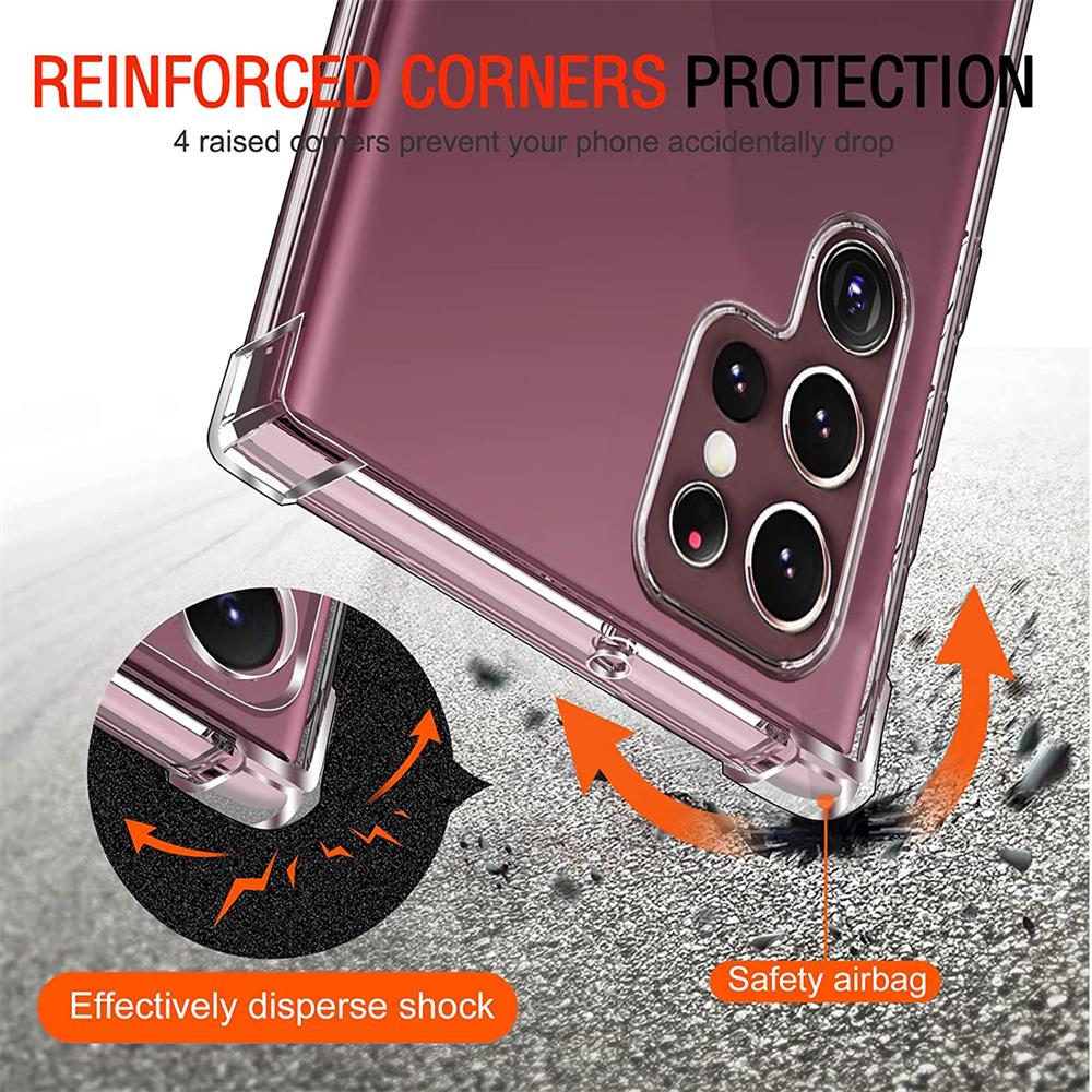 Rugged TPU für Samsung Galaxy S22 Ultra in Transparent