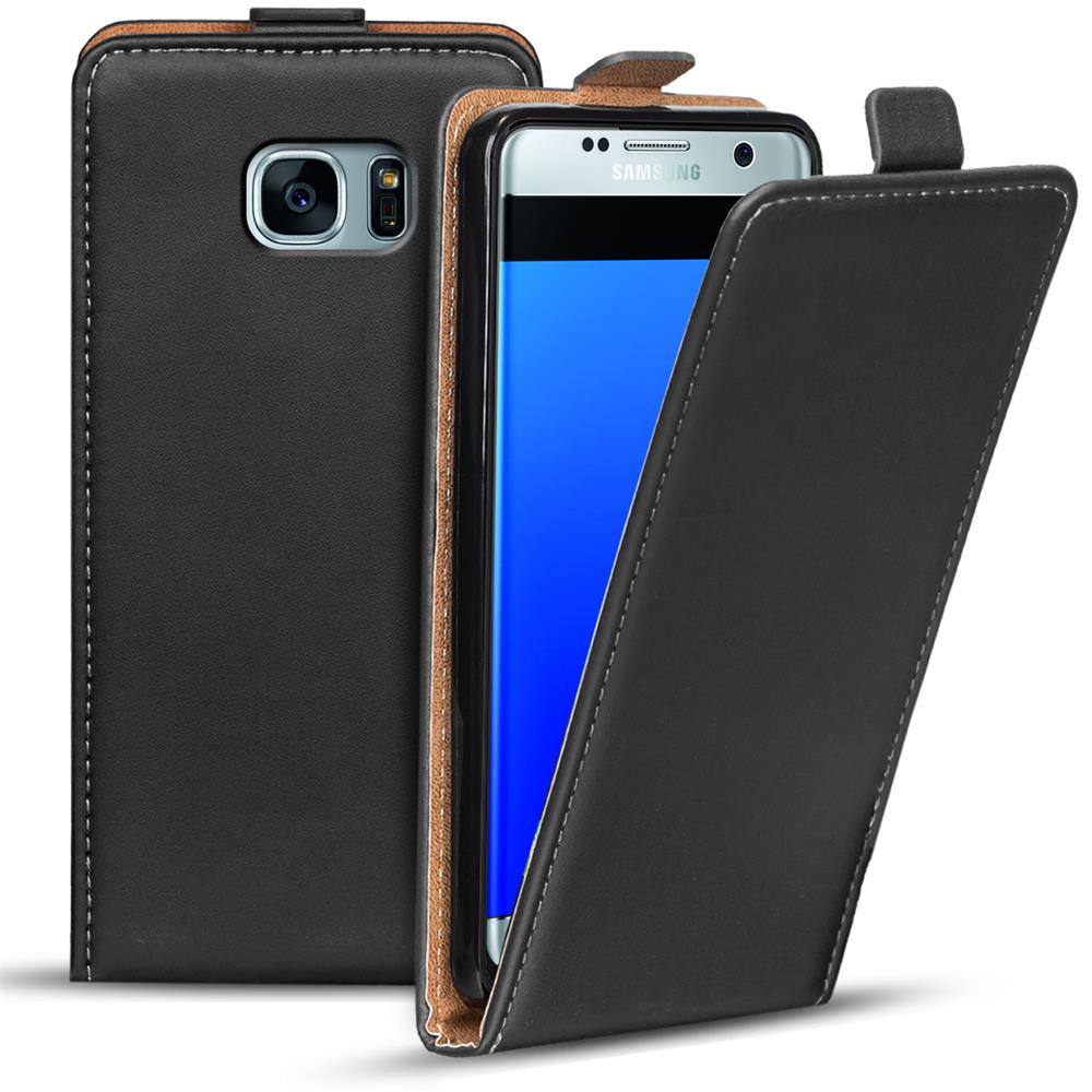 Basic Flip für Samsung Galaxy S7 Edge in Schwarz