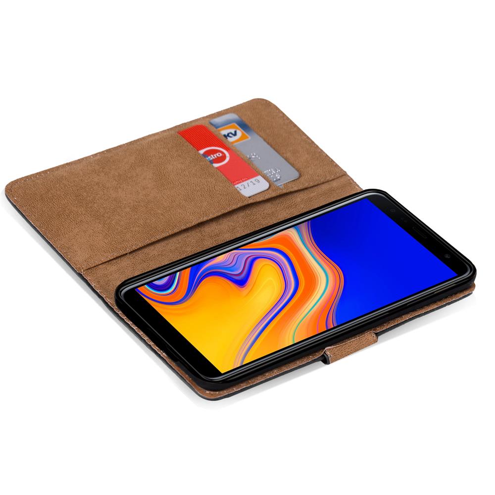 Basic Wallet für Samsung Galaxy J6 Plus in Schwarz