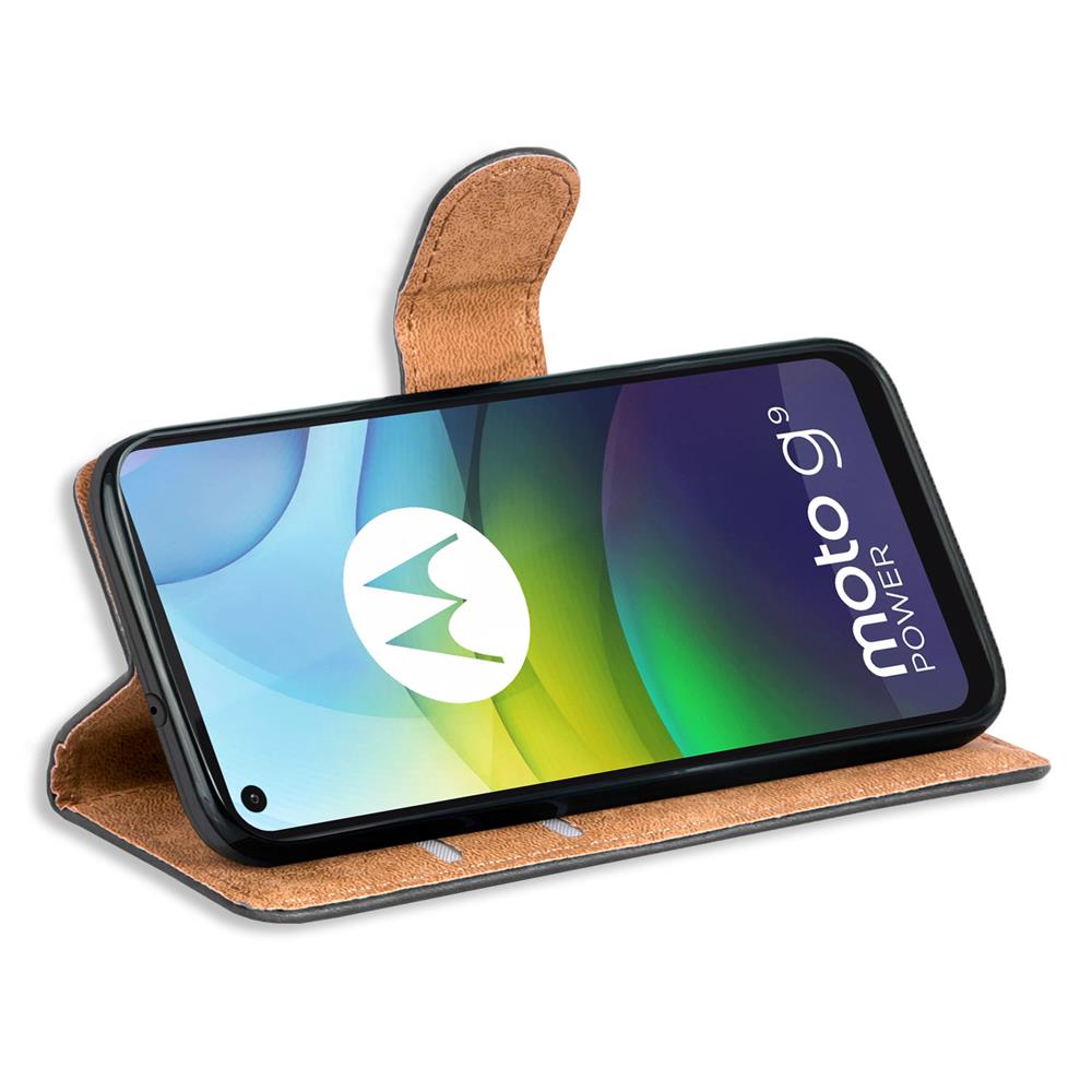 Basic Wallet für Motorola Moto G9 Power in Schwarz