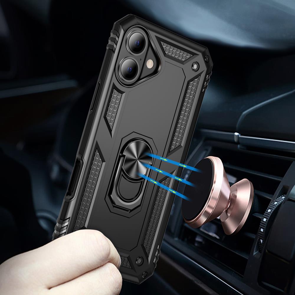 Army Case für Apple iPhone 16 Plus in Schwarz